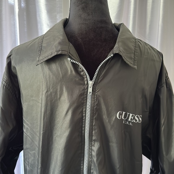 Vintage Guess Men’s Black Jacket- Size XL - Picture 3 of 6